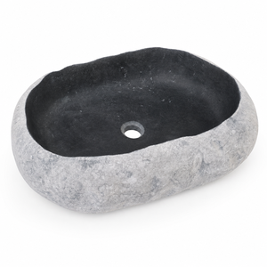 Poulars En gros Lavabo mural de luxe en pierre naturelle et pierre artificielle, type socle, en marbre Ink Jade - Product Image 3