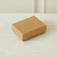 Boîtes cadeaux en papier kraft écologiques personnalisées, boîtes à bagues exquises, boîtes à bijoux et emballages pour accessoires