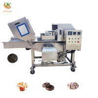 Nouvelle machine d'enrobage automatique de chocolat pour les noix et le lait de légumes de fruits lyophilisés avec une productivité élevée