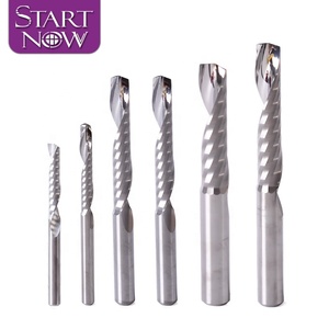 Startnow fresa in acciaio al tungsteno acrilico incisione CNC Router Bit di legno utensile da taglio fine mulino a una canna a spirale punte - Product Image 2
