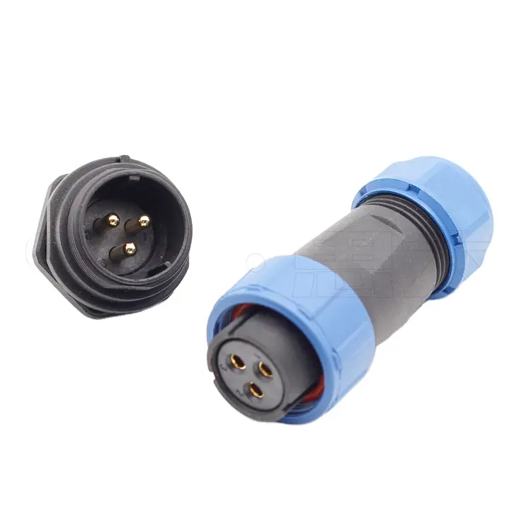 IP67 Plastic Waterproof Connector 2 3 4 5 7 9 pin SP1710 SP1711 SP1712 Circular Waterproof Connector