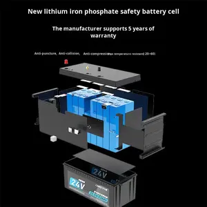 Super puissance 24V 12V Heavy Duty camion démarreur <span class=keywords><strong>Parking</strong></span> climatiseur dédié haute capacité batterie de stockage Lithium fer - Product Image 3