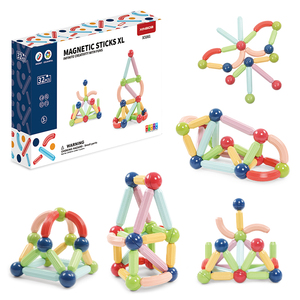 Meilleure vente bricolage jeux de <span class=keywords><strong>Construction</strong></span> magnétique pour enfants tiges magnétiques colorées blocs de <span class=keywords><strong>construction</strong></span> éducatifs bâton magnétique boules jouets - Product Image 1