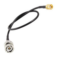 Kabel Koaksial BNC Male ke BNC Male RG58 50 Ohm Patch Cord Jumper Connector untuk CCTV
