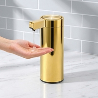Distributeur automatique de savon liquide intelligent pour la maison, série or de luxe, haut de gamme, étanche IPX5, fabricant d'origine OEM ODM