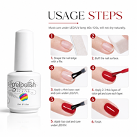 Vente en gros de vernis gel UV LED 15ml sans HEMA, végan, sans cruauté, 10000 couleurs, à retirer par trempage