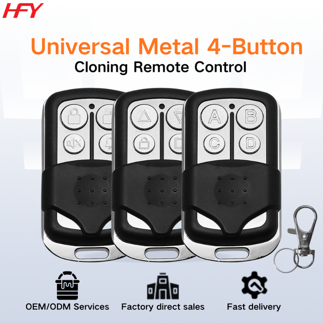 Universal Rolling Code Remote Cloner Compatible Gate Opener Replacement Transmitter for Access Control Systems Factory Supply
