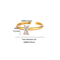 Douze mois pierre de naissance réglable anneau cadeau pour Halloween cadeau de noël avec des pierres de Zircon colorées bijoux en acier inoxydable