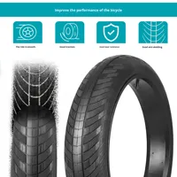 Pneus larges en caoutchouc pour motoneige, VTT, vélo tout-terrain, avec talon en fil métallique, 20/24/26 pouces, certifiés CE, pliables, inversés