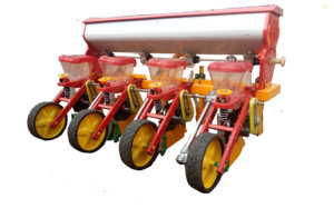 Sembradora Agrícola de 4 Filas, Montada <span class=keywords><strong>en</strong></span> 3 Puntos, con Neumáticos, Sembradora de Precisión <span class=keywords><strong>para</strong></span> Maíz - Product Image 6