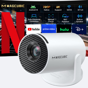 Proyector Ultra Ligero y Portátil de 720P para HY300 Pro 290 ANSI 8K Android 14 con Corrección Trapezoidal Automática, WiFi 6, BT5.4 y Altavoces Integrados - Product Image 1