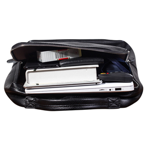New Fashion Famous Brand Genuine Leather <strong>Backpack</strong> Travel College Style <strong>Large</strong> Capacity Luxury Men <strong>Black</strong> <strong>Backpack</strong> - Product Image 5