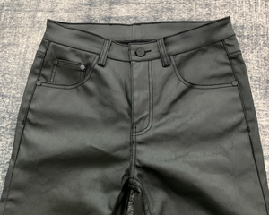 DENIMGUYS Jeans évasés cirés rétro pour hommes avec logo brodé personnalisé, jeans <span class=keywords><strong>bootcut</strong></span> cirés - Product Image 3