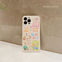 Nouvelles coques de téléphone portable personnalisées en TPU transparent, résistantes aux chocs, imperméables, avec charge sans fil, pour sublimation DIY Panda
