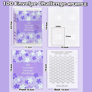 Bền và không thấm nước <span class=keywords><strong>A5</strong></span> bìa cứng kế hoạch tài chính PVC bìa dễ dàng tùy biến với Loose-Leaf thiết kế cho chi phí theo dõi - Product Image 5