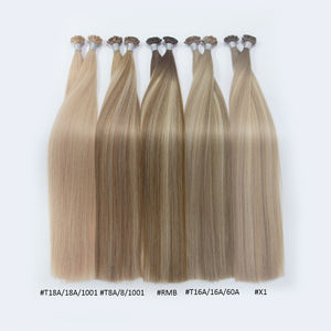 Extensiones <span class=keywords><strong>de</strong></span> Cabello Virgen Ruso Pre-Adheridas Personalizables con Punta Plana Ombre <span class=keywords><strong>de</strong></span> Doble Trama Hechas a Máquina <span class=keywords><strong>de</strong></span> Fábrica <span class=keywords><strong>de</strong></span> Qingdao - Product Image 4