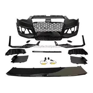 Pare-chocs de voiture avant pour 12-16 audi a5 b8.5 S5 kit de conversion mise à niveau 17-19 RS5 B9 kits de carrosserie | calandre noire brillante | Stock - Product Image 2