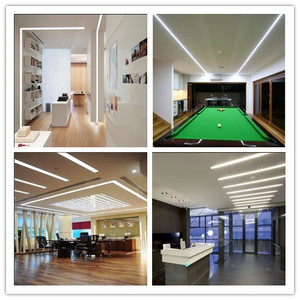 LED Hồ Sơ Cho Tường Chiếu Sáng Với Pc Bìa Led Strip Kênh Nhôm Đùn Hồ Sơ Tản Nhiệt - Product Image 6