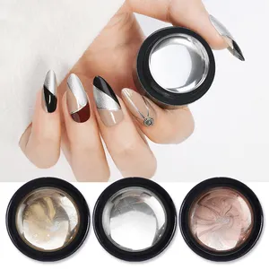 BORN PRETTY Popular Oro Plata Metálico Pintura Gel Esmalte de <span class=keywords><strong>uñas</strong></span> Venta al por mayor Cromo Dorado Metal Espejo Efecto Gel Pintura Arte de <span class=keywords><strong>uñas</strong></span> - Product Image 1