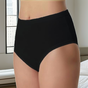 Braguitas Menstruales de Cintura Alta para Mujer, Ropa Interior sin Costuras para el Periodo, Absorbente, Transpirable, de Nailon y Algodón Tejido, con 4 Capas de Protección - Product Image 2