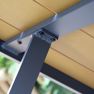 Buiten Stoelen En Tafels Cafe Park Tafel Zitplaatsen Terrasmeubilair Houten En Metalen Banken Picknicktafel - Product Image 4