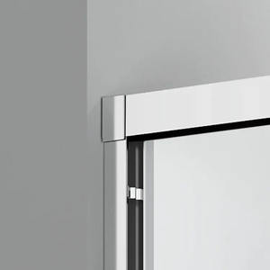 Porte de douche coulissante en verre trempé sans cadre de haute qualité Boye, blanc poli, pour salle de bain d'hôtel/appartement, salle de douche à une seule ligne - Product Image 2