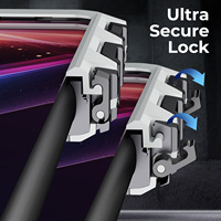 Casing HP Samsung S23 Ultra S24 Ultra dengan Buckle Metal, Kickstand Metal Tersembunyi, Bingkai Aluminium, Film PET Anti-Shock, Full Cover