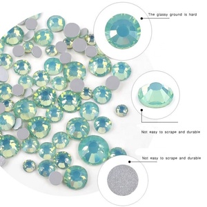 Oleeya Factory Vente en gros en vrac SS3-SS20 14400 pièces Strass en verre à dos plat couleurs opale pour nail art - Product Image 5