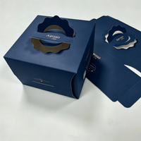 Boîte en carton doré avec impression UV couleur, logo personnalisé, estampage à chaud pour pâtisseries et confiseries