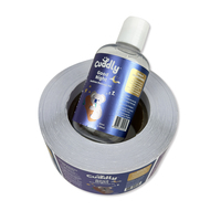 Beau rouleau imprimé coloré personnalisé Rectangle argent Bopp autocollants anti-rayures fournisseur d'étiquettes d'emballage de cosmétiques