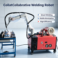 Bras robotisé collaboratif de soudage automatique à 6 axes, cobot soudeur pour atelier de soudage de structures métalliques