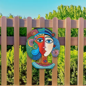 Großhandel kunden spezifische Harz Wandbild abstrakte Mädchen Gesicht Design Wandbehang Wohnzimmer lebensgroße Statue Skulptur Kunst Modell Handwerk - Product Image 4