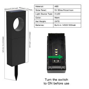 Luces Solares LED <span class=keywords><strong>para</strong></span> Jardín con Sensor de Luz, Resistentes al Agua IP54, Luz de Día de 6000K <span class=keywords><strong>para</strong></span> Decoración de Exteriores, Césped, Camino, Entrada y Patio - Product Image 5