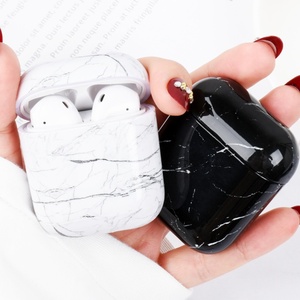 Vente en gros Étui pour écouteurs sans fil en marbre Étui pour écouteurs Bluetooth pour Airpods 1/2 - Product Image 5