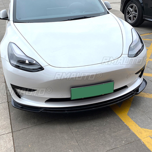 Car Front Bumper Lip Spoiler Diffuser Splitters Body Kit Aprons Cover Guard Trim for Tesla Model 3 2017-2022 - Product Image 5