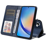 Étui portefeuille à rabat en cuir PU tendance avec fentes pour cartes pour Samsung A35 A55 5G – Coques arrière pour téléphones portables pour hommes, femmes et filles