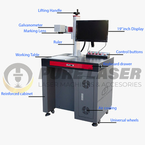 Machine de marquage laser à fibre de bureau de qualité supérieure au meilleur prix 20W 30W 50W 100W 150W - Product Image 5