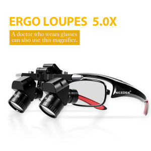 NICEDEN歯科用顕微鏡5W磁気スクエアヘッドライト脳神経外科用拡大ガラスエルゴ変換レンズルーペ5x外科用 - Product Image 6