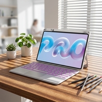 Keyboard Lepas Pasang untuk Huawei MatePad Pro 12 Model 2026 dengan Slot Pena, Keyboard Backlit RGB 7 Warna