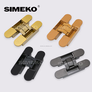 Aleación de zinc Más dirección <span class=keywords><strong>Bisagra</strong></span> oculta ajustable <span class=keywords><strong>Cierre</strong></span> de amortiguador silencioso de 180 °, utilizado en puertas de madera - Product Image 2