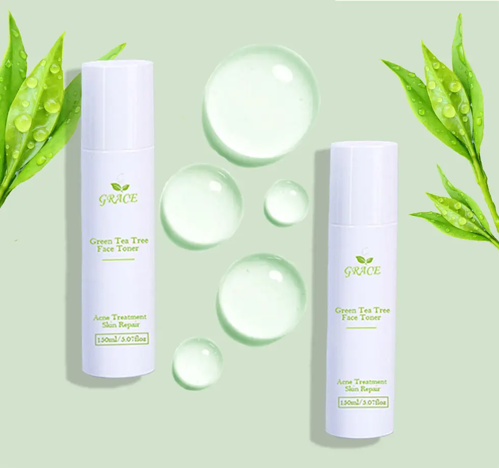 Best Organic Green Tea Face Toner Acne Treatments Anti Aging Acne Removal Pores Shrinking Facial Skin Care Moisturizing Toner