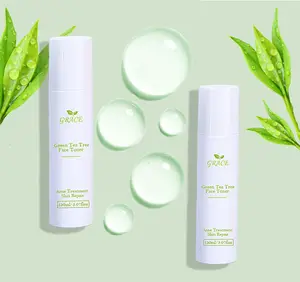 Bester bio-grüner Tee Gesichtstoner Akne-Behandlungen Anti-Aging Akne Entfernung Poren schrumpfen Gesichtshautpflege feuchtigkeitsspendender Toner