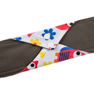 Toallas Sanitarias Reutilizables para Mujer, Toallas Menstruales de Algodón, Toallas Sanitarias Transpirables, Toallas Lavables de Carbón de Bambú - Product Image 3