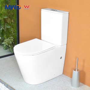 โถสุขภัณฑ์เซรามิกสองชิ้นแบบประหยัดน้ำ รุ่น <span class=keywords><strong>WaterMark</strong></span> สำหรับวิลล่า ยี่ห้อ MWD ขายดีในออสเตรเลีย พร้อมระบบ Dual-Flush และฝาปิดแบบ Slow Closing - Product Image 1