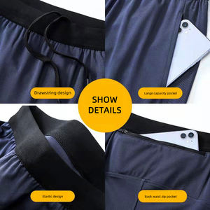 Pantaloni sportivi da uomo larghi da corsa all'aperto pantaloni sportivi <span class=keywords><strong>casual</strong></span> in maglia di grandi dimensioni e pile - Product Image 5