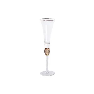 Phnom rim glass goblet Premium glass dining table decoration wedding diamond wine jetglass