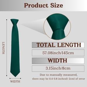 100% Polyester Weave Tissé Jacquard Vert <span class=keywords><strong>Repp</strong></span> Cravate Personnalisation Pour Hommes Cravates Classiques - Product Image 4