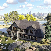 Villas préfabriquées de luxe pour la construction de communautés de vacances - Plan de construction