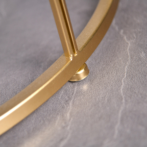 Bàn Trà Thủy Tinh Kiểu Bắc Âu, Bằng Đá Cẩm Thạch, Phòng Khách, Bàn Cà Phê Hiện Đại, Hình Tròn Bằng Vàng - Product Image 4