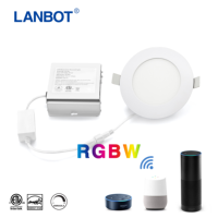 Plafonnier LED rond encastré ultra fin ETL IC certifié 4 pouces 9w 10w